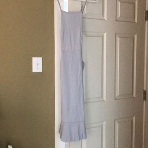 Pretty little thing ice gray/blue maxi dress